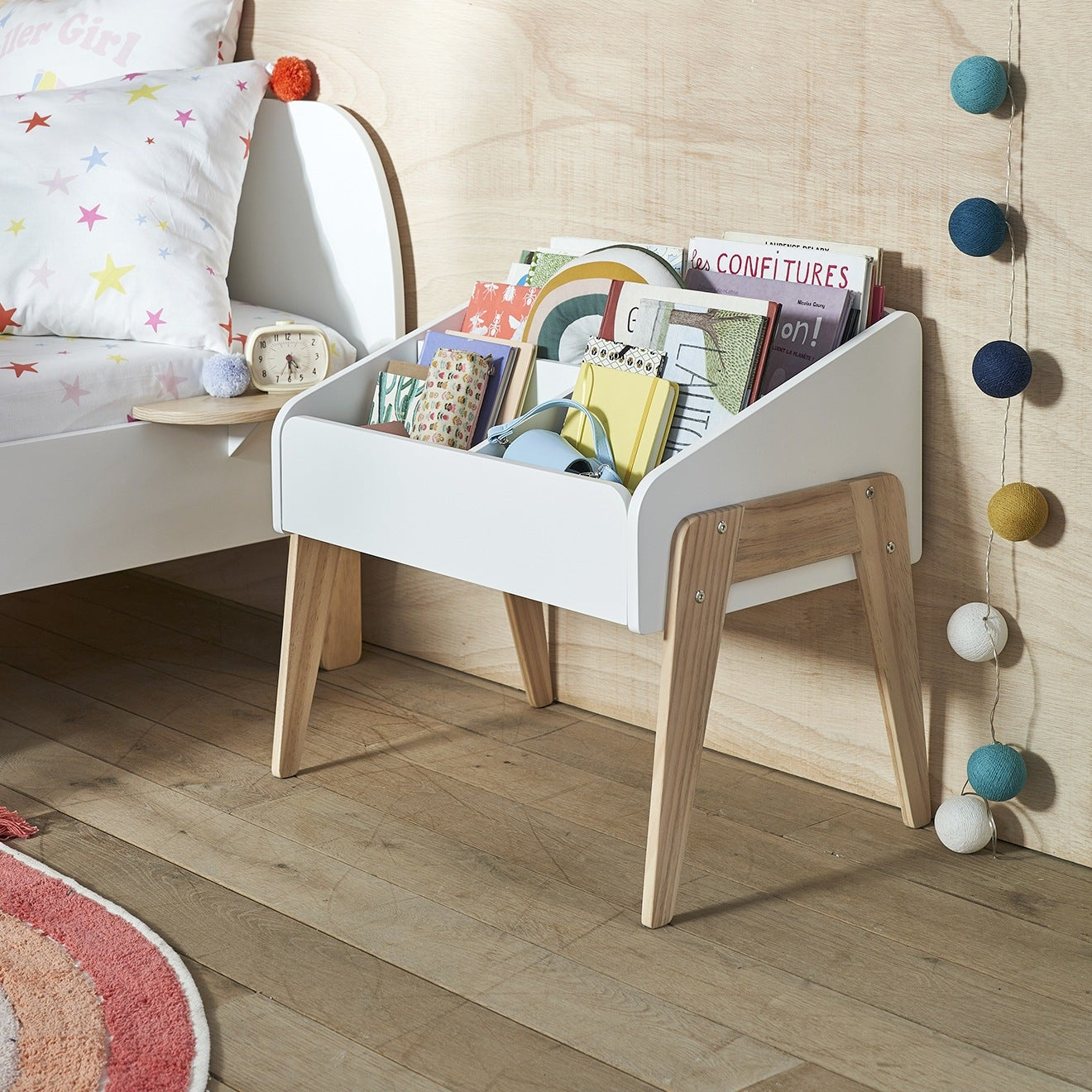 Montessori Wooden Bookshelf for Children By Miza
