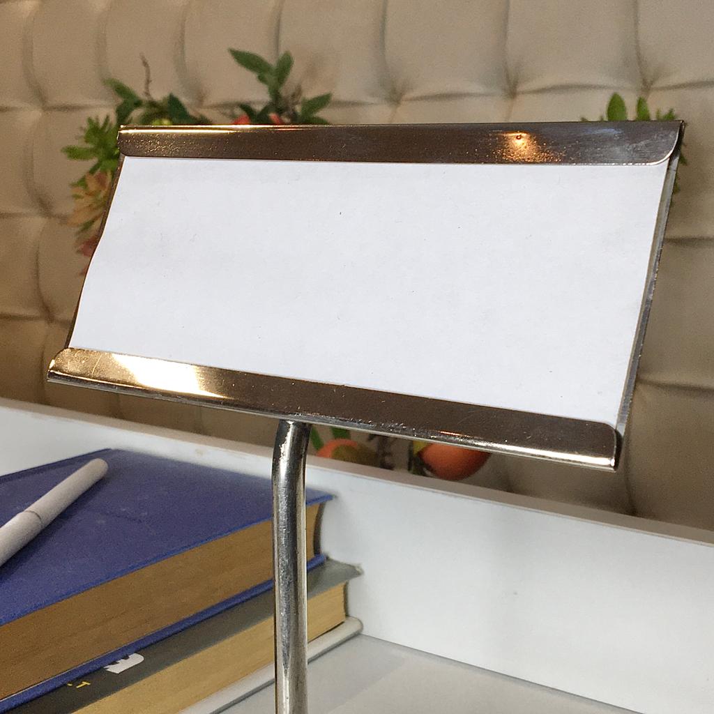 Stainless Steel Menu Hold Stands Paperclip Photo Holder/Card Holder