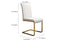 Oval White Dining Table & 6 White PU Leather Dining Chairs