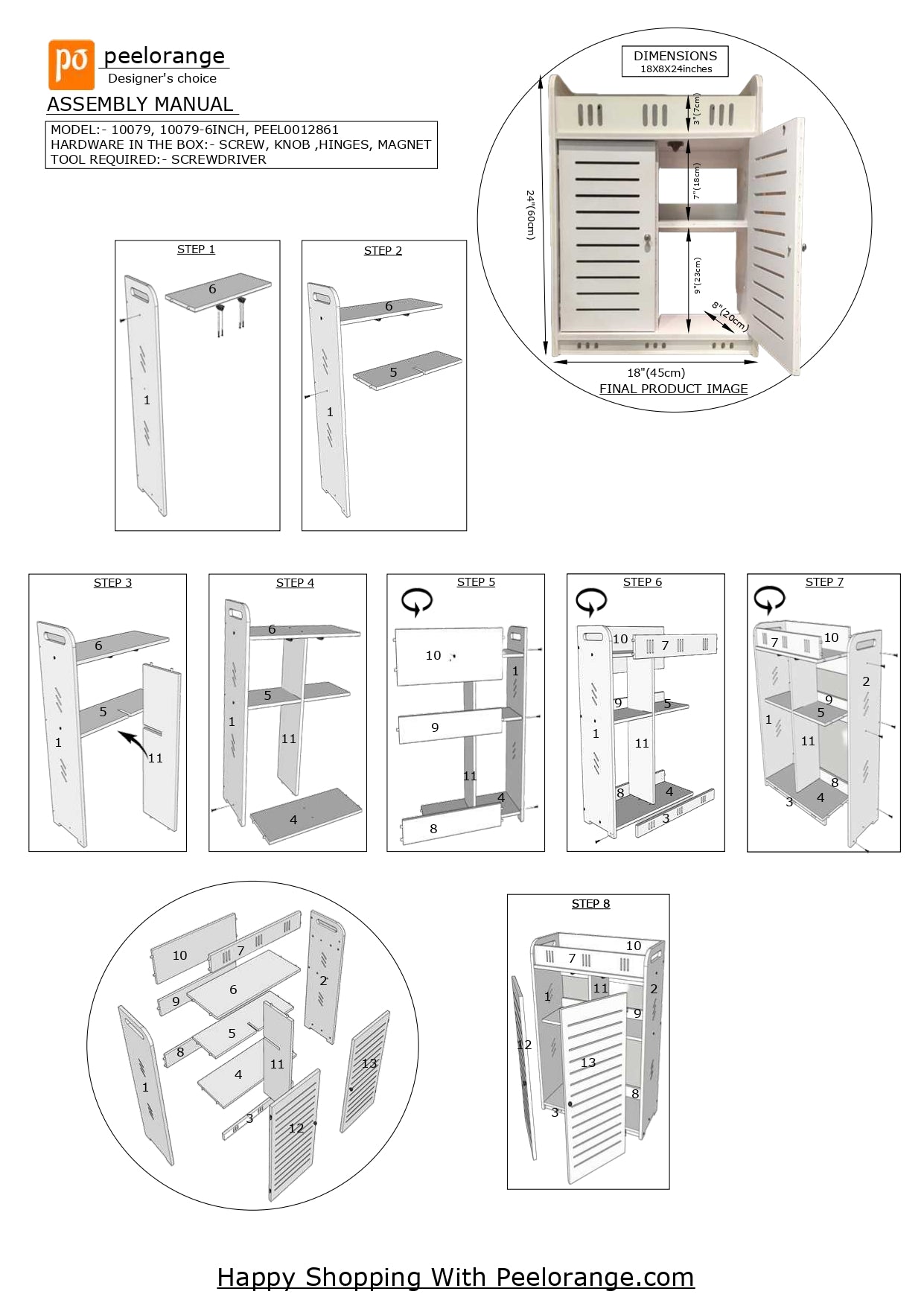 Wall Mounted PVC Bathroom [38] Storage Cabinet With By Miza
