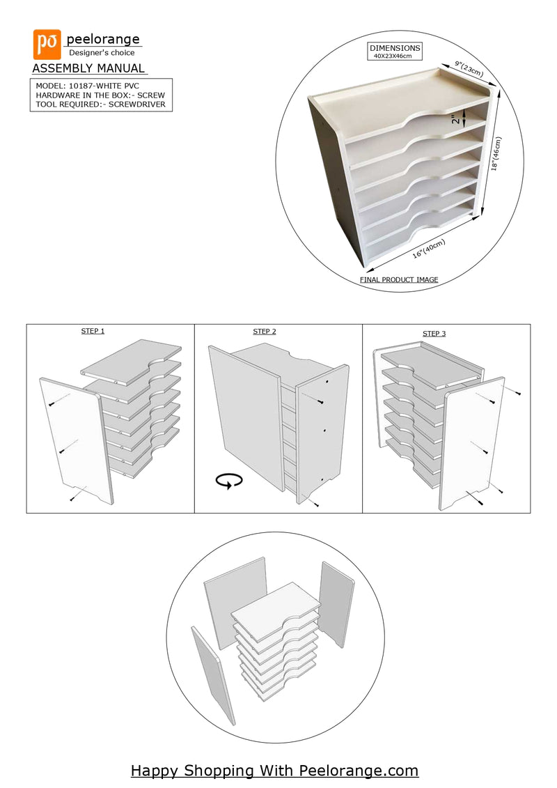 Best Office Filing Rack In PVC Board Rack By Miza – PeelOrange.com