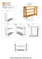 Kitchen Wooden Condiment / Spice Rack Two Layers By Miza