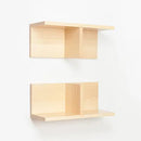 Hanging Floating Wall Mounted Display Shelve (Set of 2) By Miza