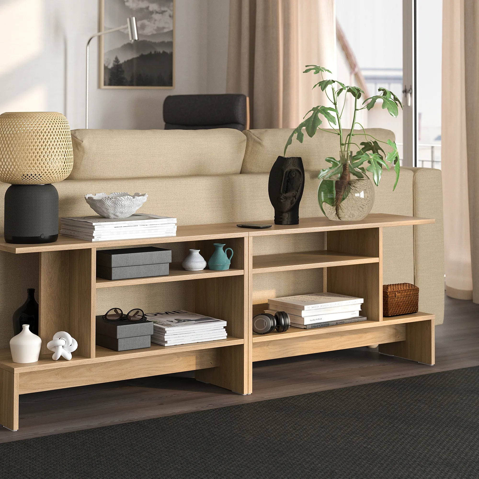 Grain & Glory Side Table For Living Room By Miza