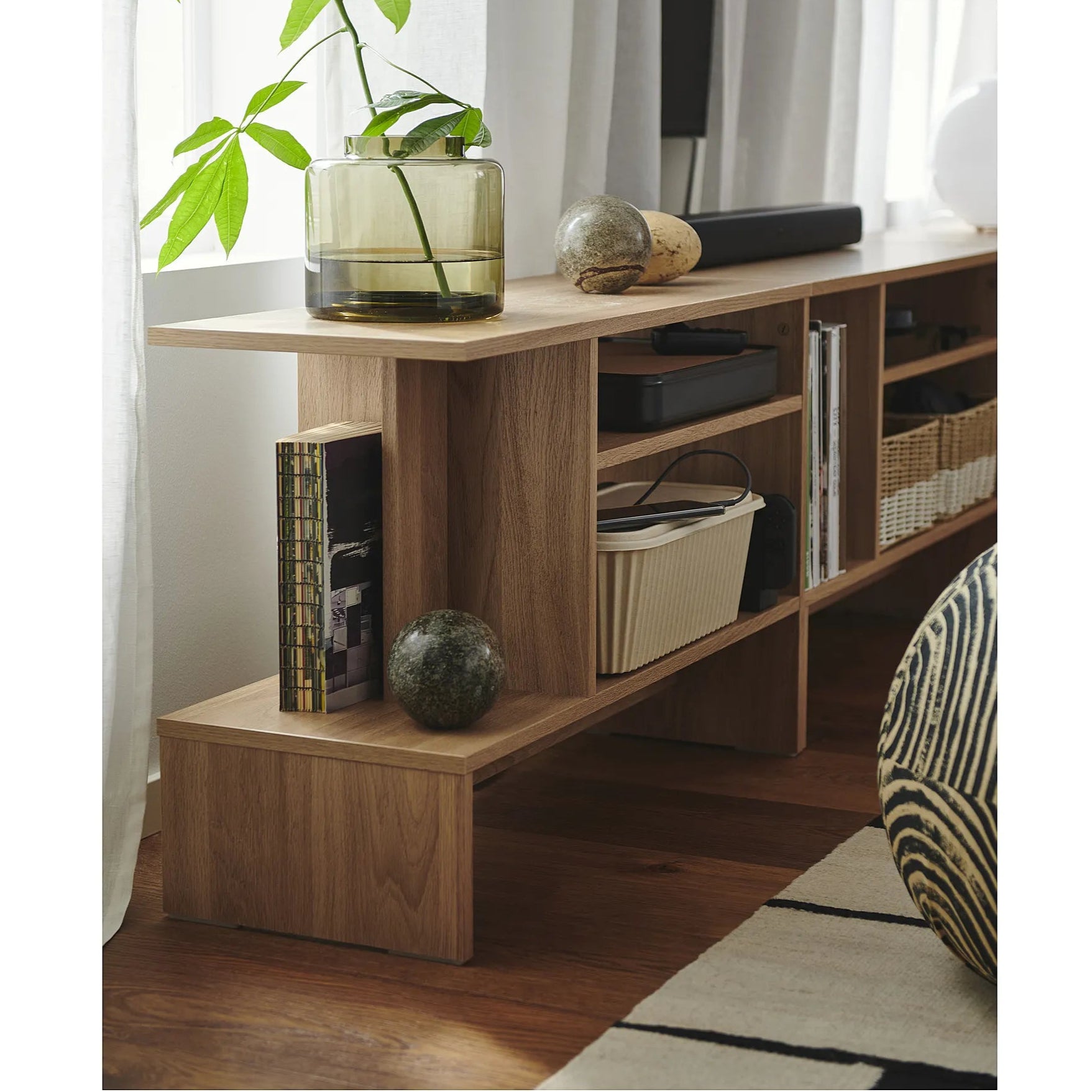 Grain & Glory Side Table For Living Room By Miza