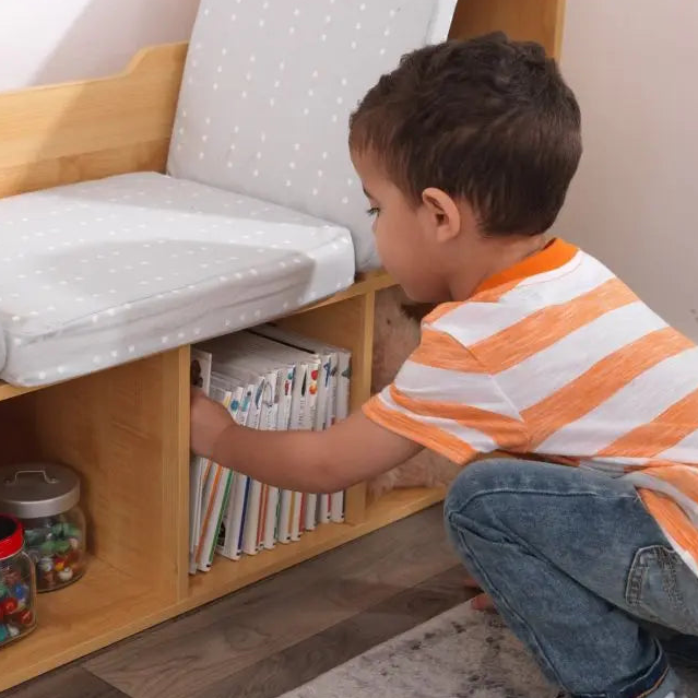 Children's Reading Corner With Integrated Storage By Miza