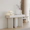 Modern Faux Leather Console Table With Storage Entryway Table