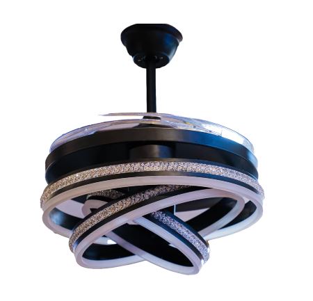 Lite Sparrow Remote Operated Forward And Reverse 4 Blades Ceiling Fan 1 PC By Wadbros