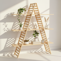 3 Tiers Wood A-Frame Shelf By Miza