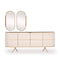 Versatile Modernity Console Table Featuring Functional Storage Design