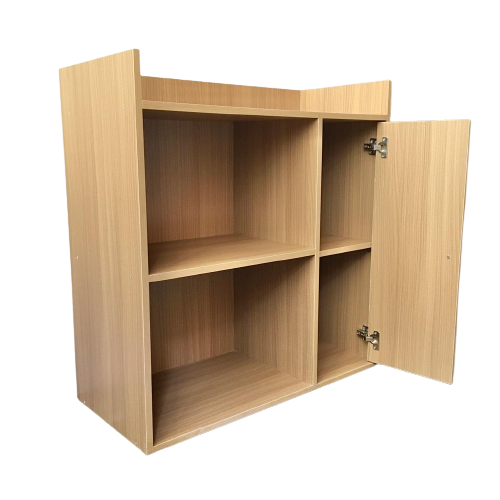 Microwave Storage Cabinet With Panel Door In Natural Wood By Miza