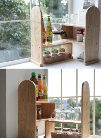 Monday House Wooden Kitchen Rack By Miza