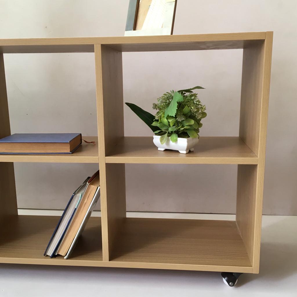 Office Book Rack Side Table Trolley By Miza