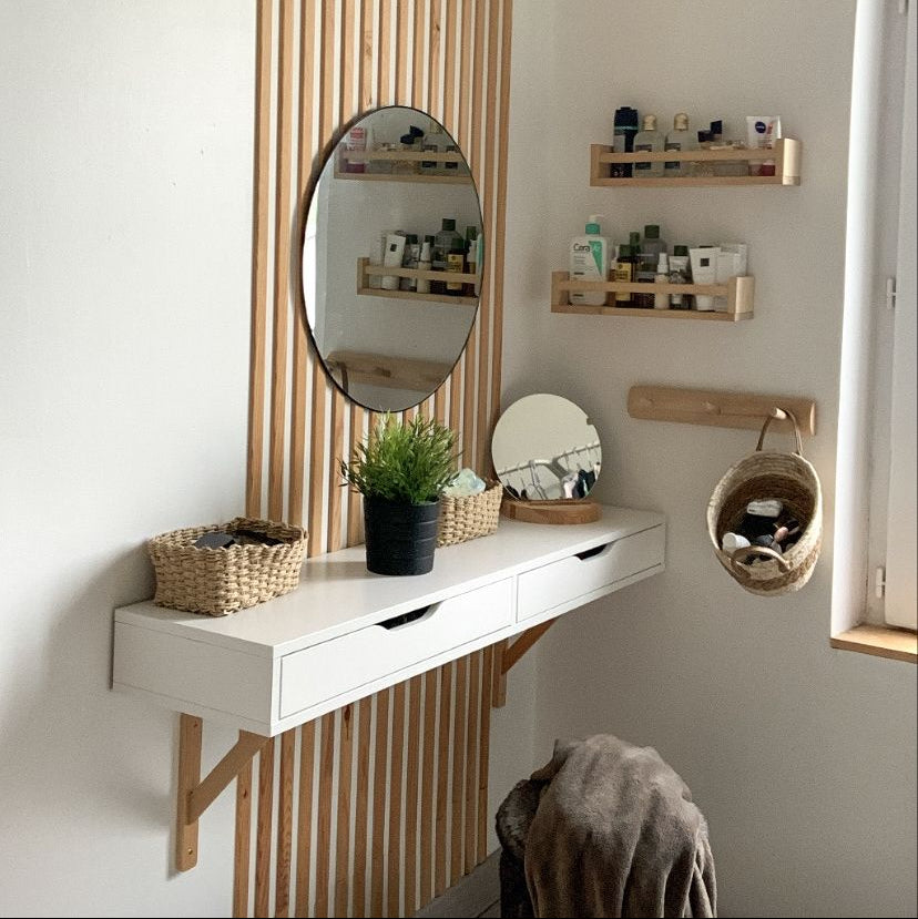 Modern And Sleek Wall Mounted Decorative Dresser By Miza