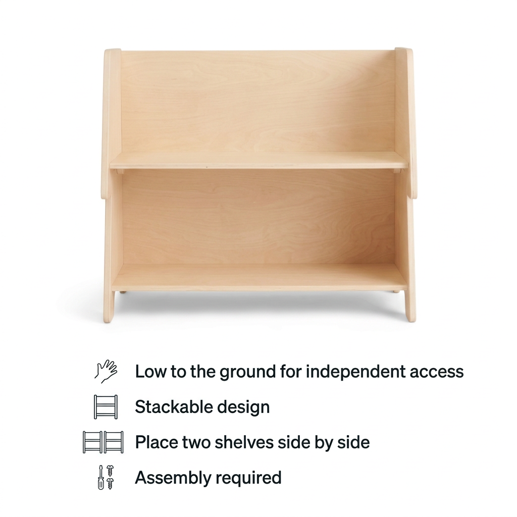 Stackable Play Shelf For Kids By Miza