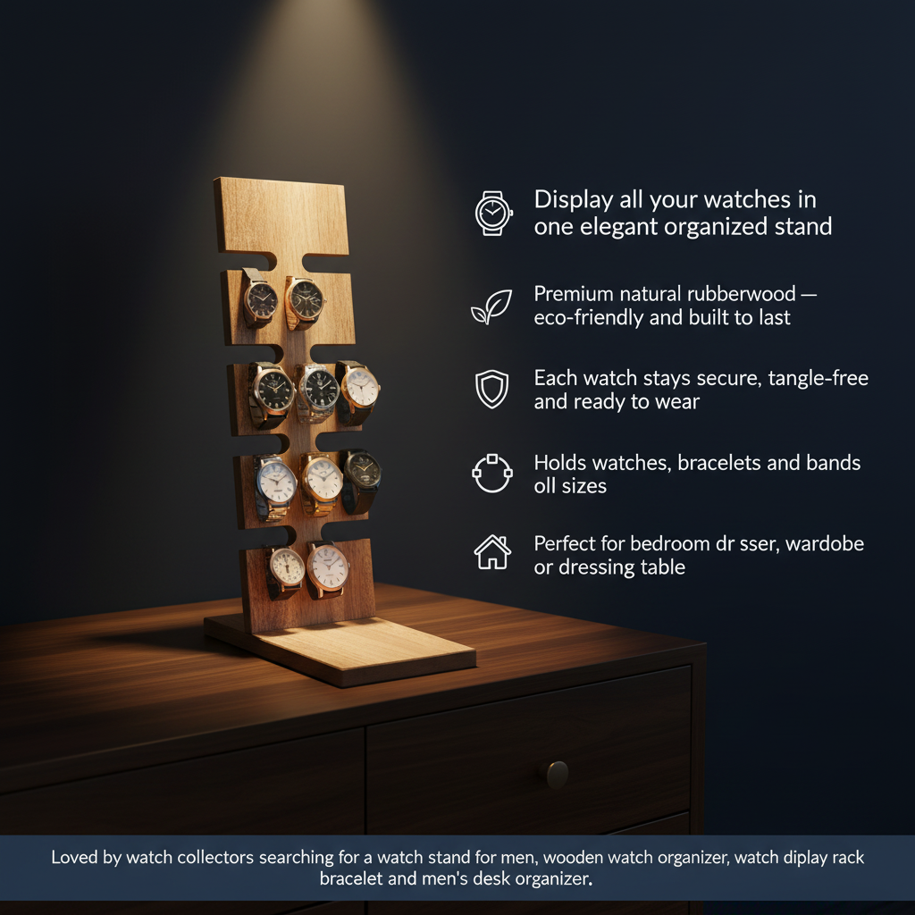 Watch Stand / Holder For 8 watches By Miza