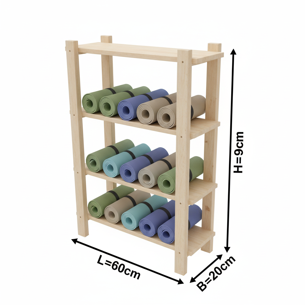 4 TIER Storage Rack For Gym / Home By Miza