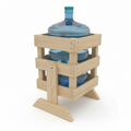 Wooden Water Jug Dispenser Stand / Bisleri 20 Liters Bottle Holder By Miza