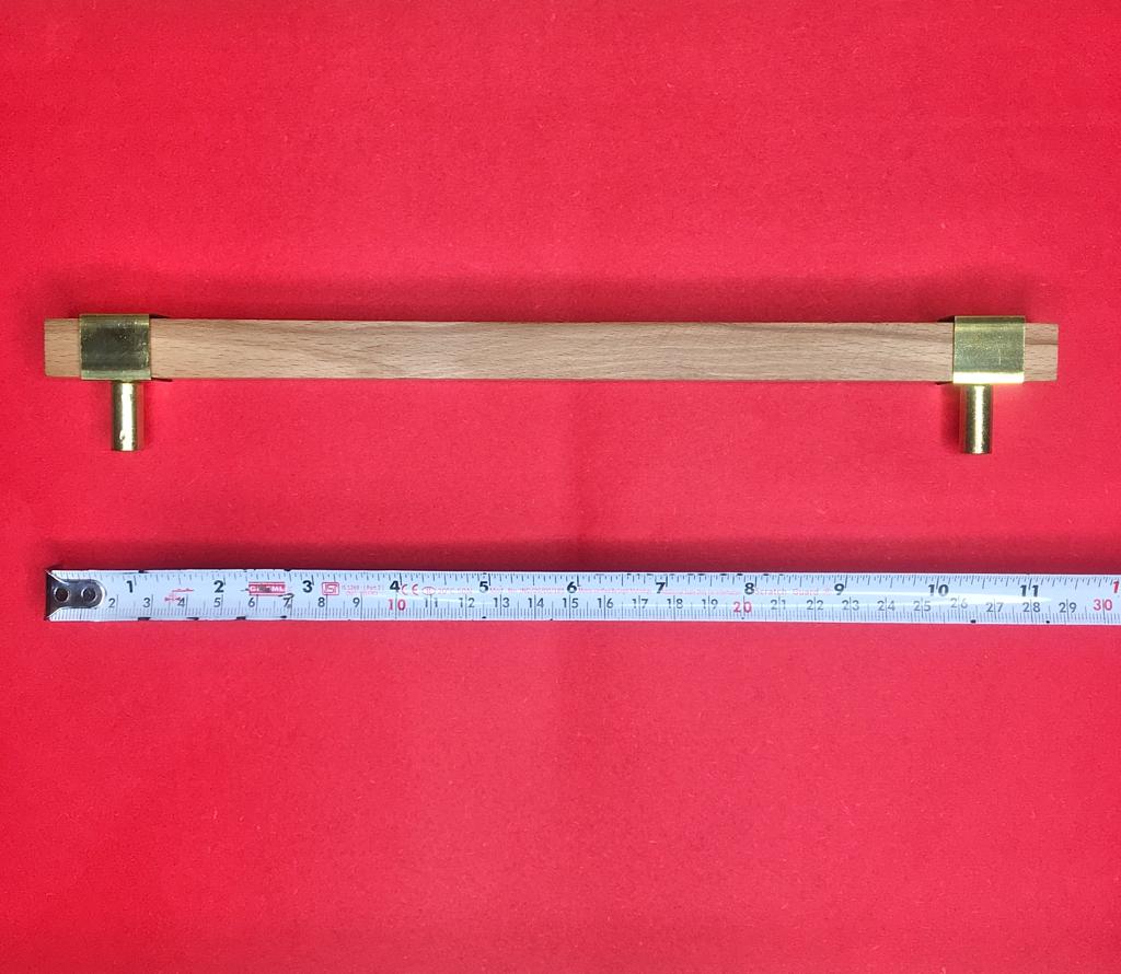 Stylish Modern Wooden Door Handle & Drawer Handle With Gold Antique Brass 1PC By MUC