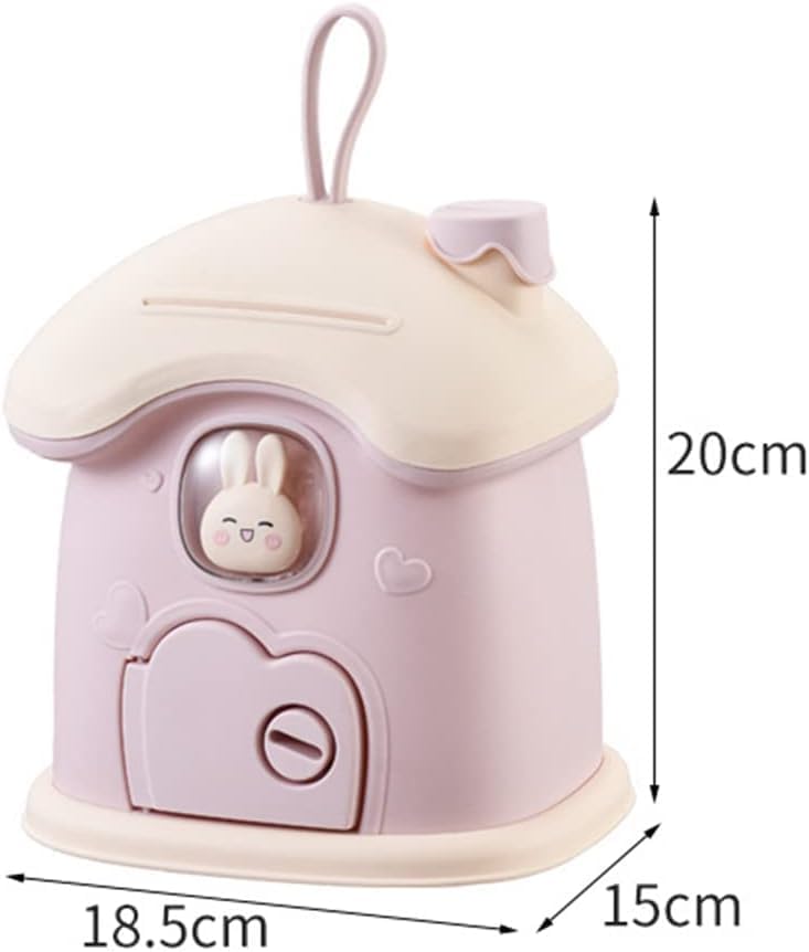 Children's Mushroom House Piggy Bank Children's Gift Bunny Coin Bank By APT