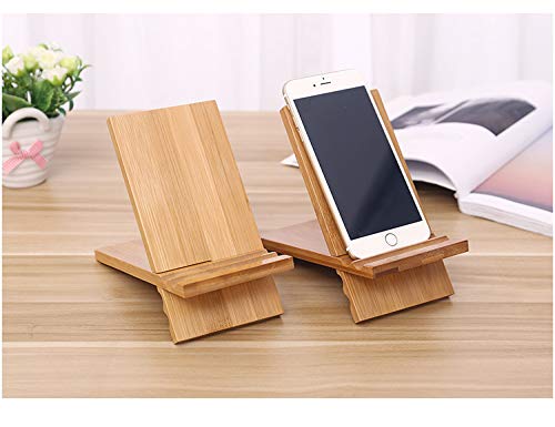 Adjustable Solid Rubber Wood Tabletop Stand for iPad, Mobile, and Cookbook By Miza