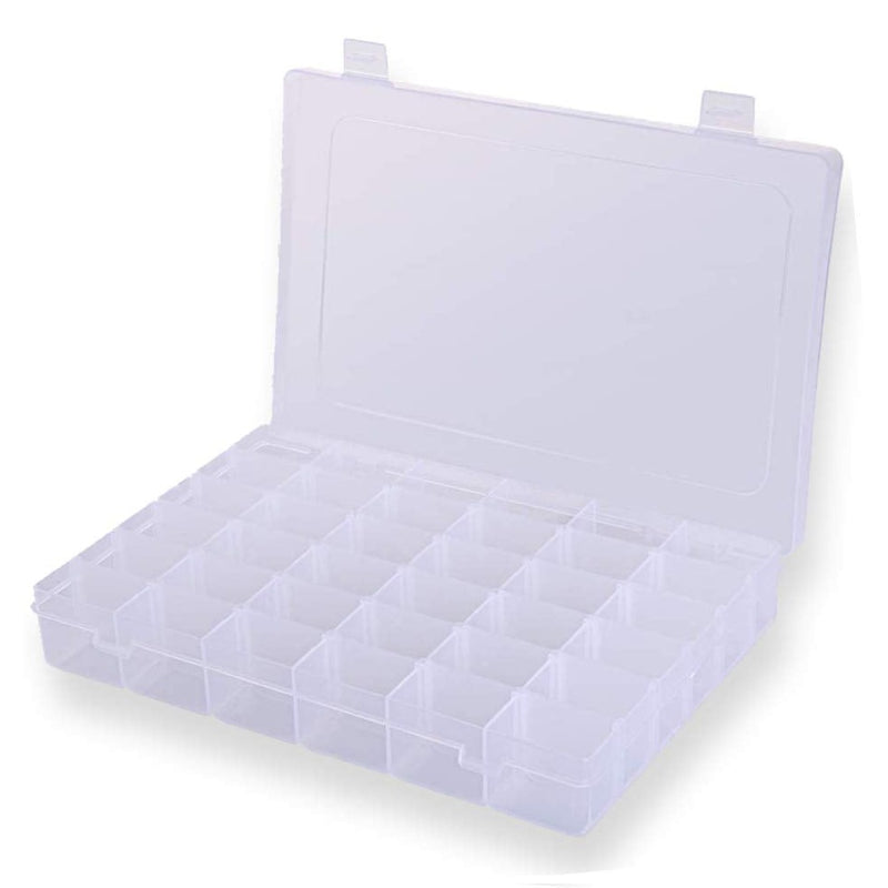 Adjustable 36/24 &15 Grid Jewellary Organizer Box By AK - 1 PC