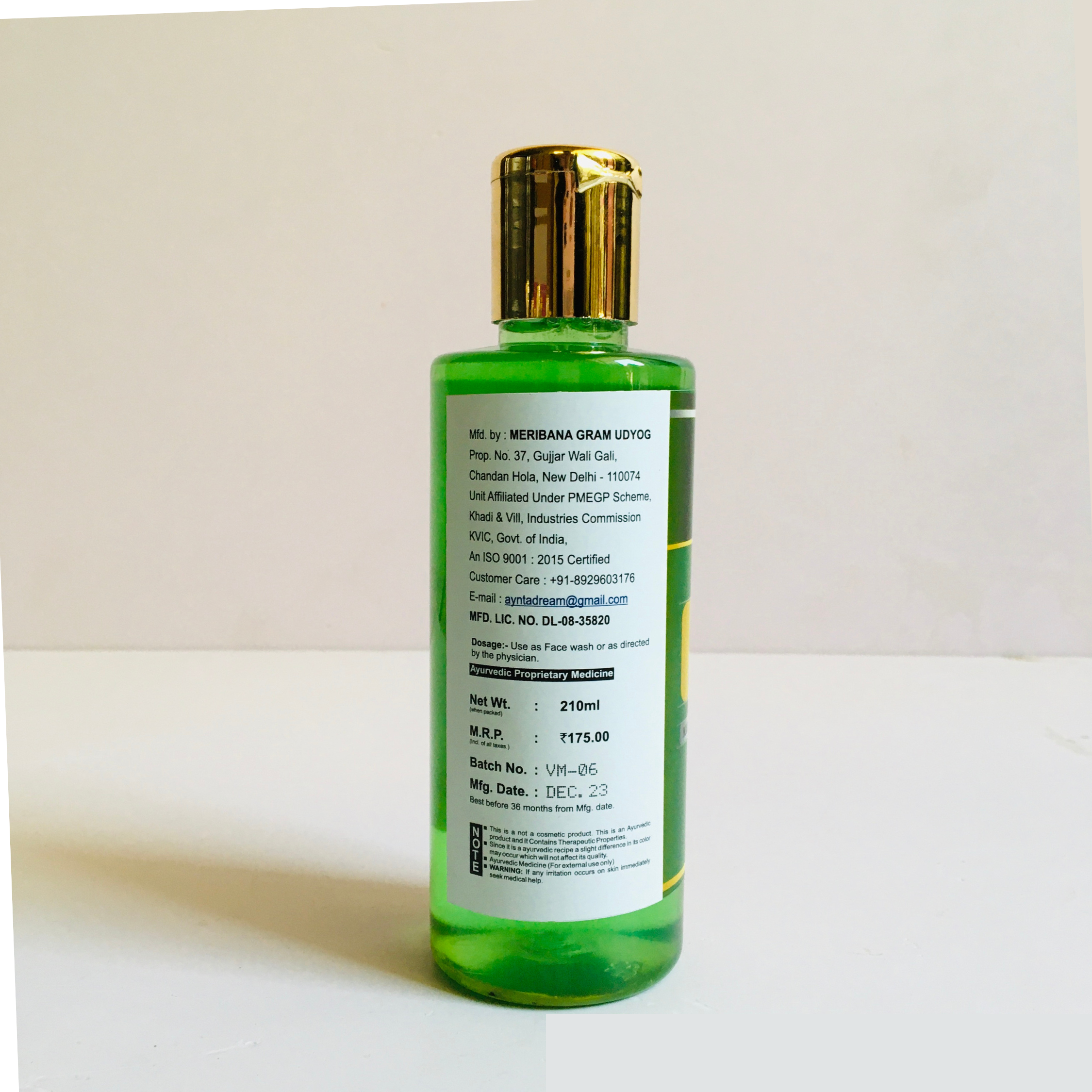 Khadi Meribana Pack Of 2 Green Apple Shampoo + Conditioner 210 ml
