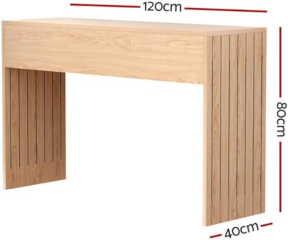 Fluted Entryway / Hallway Console Table By Miza