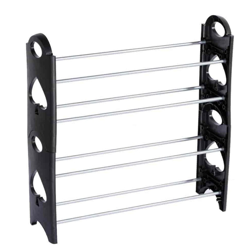 Foldable Plastic 4 & 5 Tier Shoe Rack By AK - 1 PC