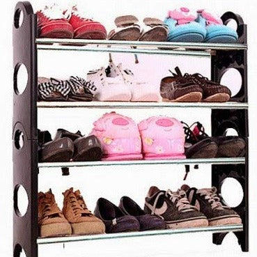 Foldable Plastic 4 & 5 Tier Shoe Rack By AK - 1 PC