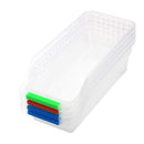 Multipurpose Fridge Basket/Box Storage Rack Tray ( Random Colour ) Set of 4 PC - By AK