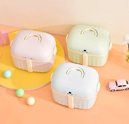 2 Layer Multipurpose Storage Box For First Aid Medicine Jewellery & Makeup Items Random Color By APT