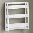 3 Tier Bathroom Shelf Wall Mounted with Towel Hooks By Miza