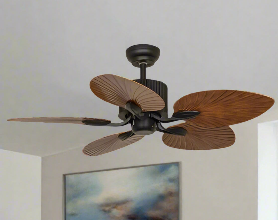Teetar C Remote Operated Forward And Reverse 5 Blades Ceiling Fan 1 PC By Wadbros