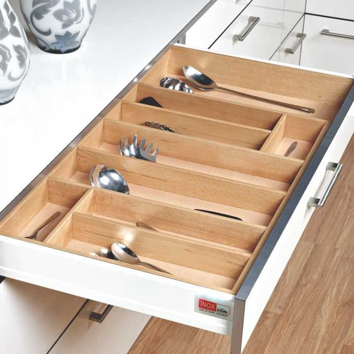 Adj. Wooden Cutlery Tray Cabinet Organisers By Inox - 1 Pc