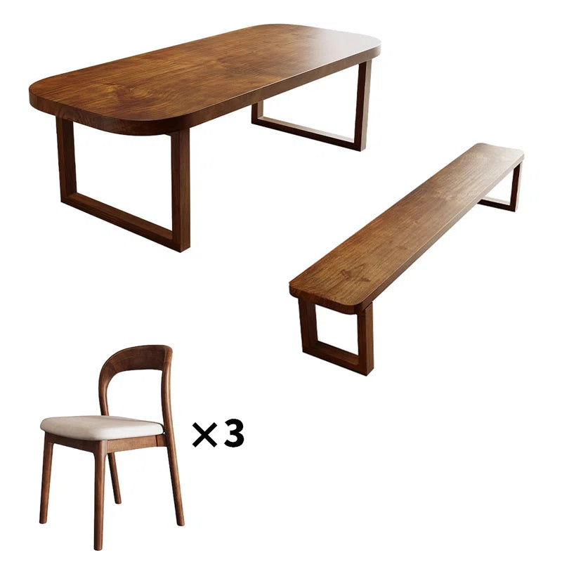 Rustic Charm Double Pedestal Dining Collection,6 Chairs/3 Chairs with Bench