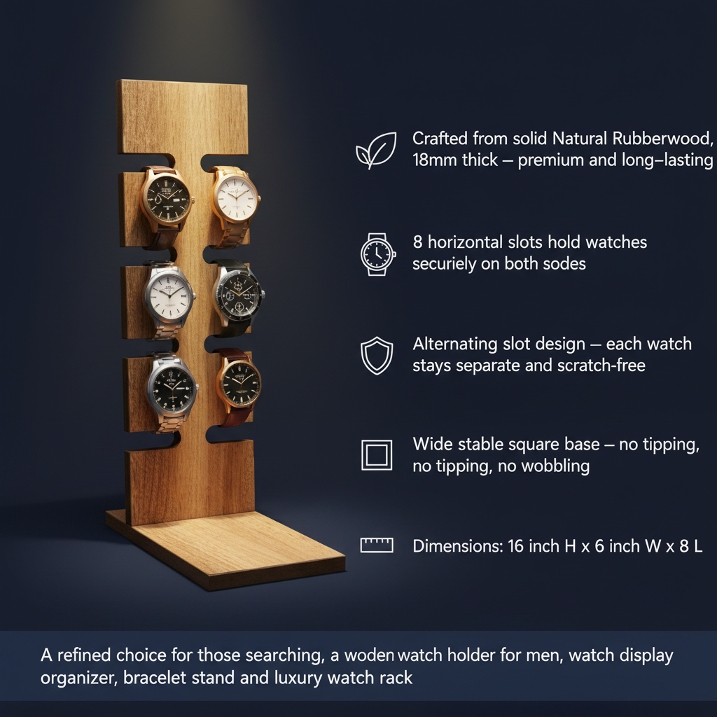 Watch Stand / Holder For 8 watches By Miza