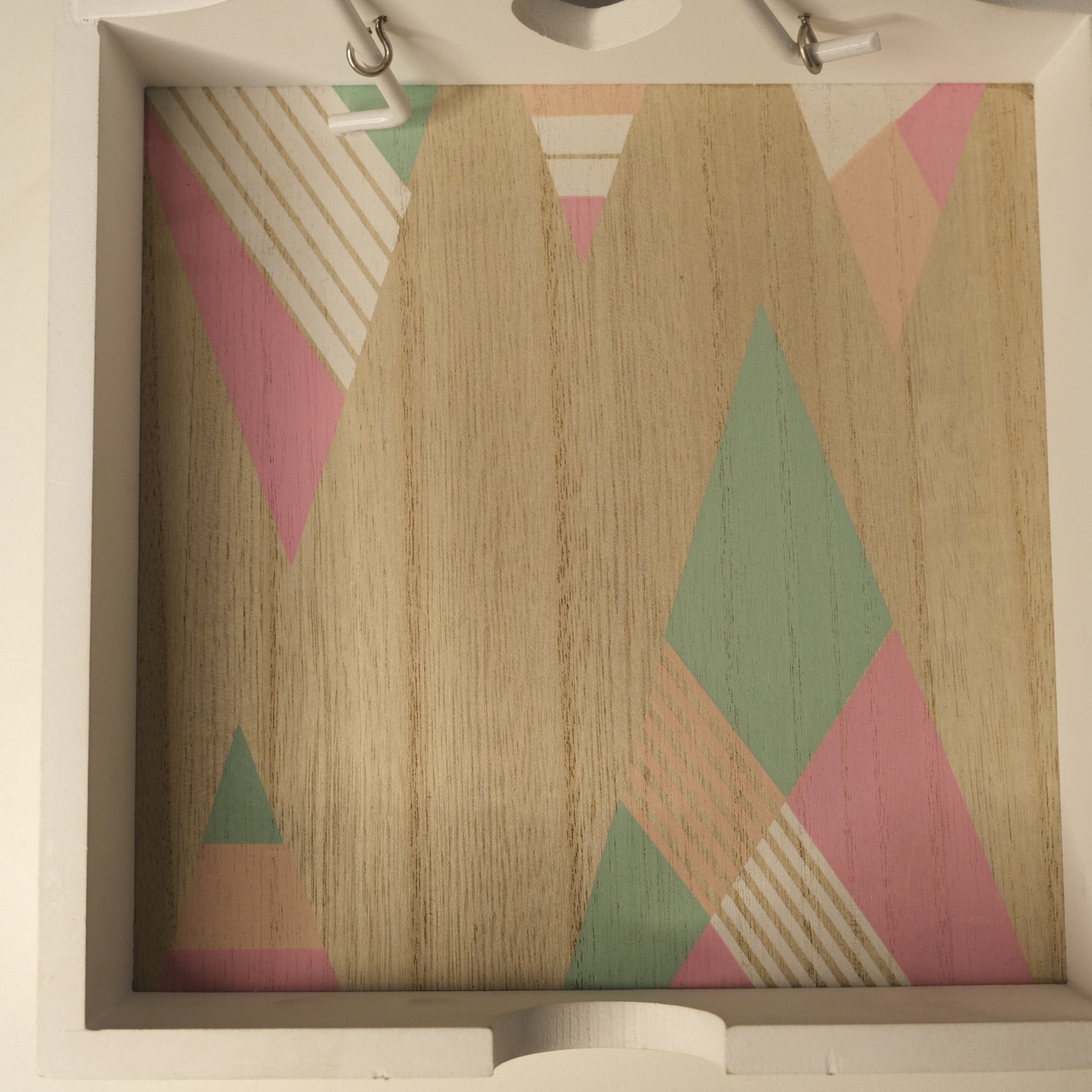 Colorful Coastal Wooden Napkin/Tissue Holder With Heart Cut Random Color-1 PC-BY APT