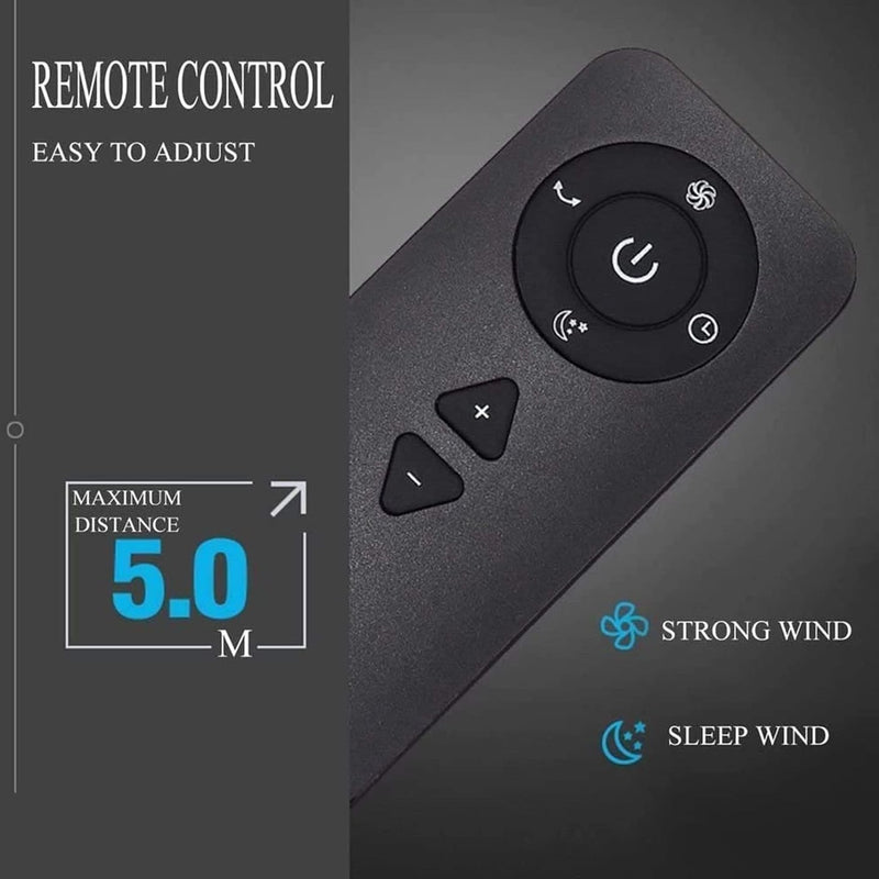 WOW Bladeless Surface / Wall Mounted Personal Air Circulation Fan With Remote By Wadbros