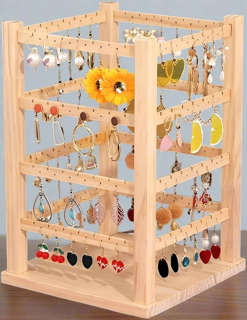 Creative Earring Rack Rotating Jewelry Display Rack By Miza