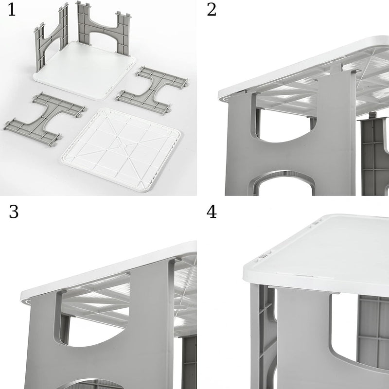 Foldable Plastic 4 & 5 Tier Shoe Rack By AK - 1 PC