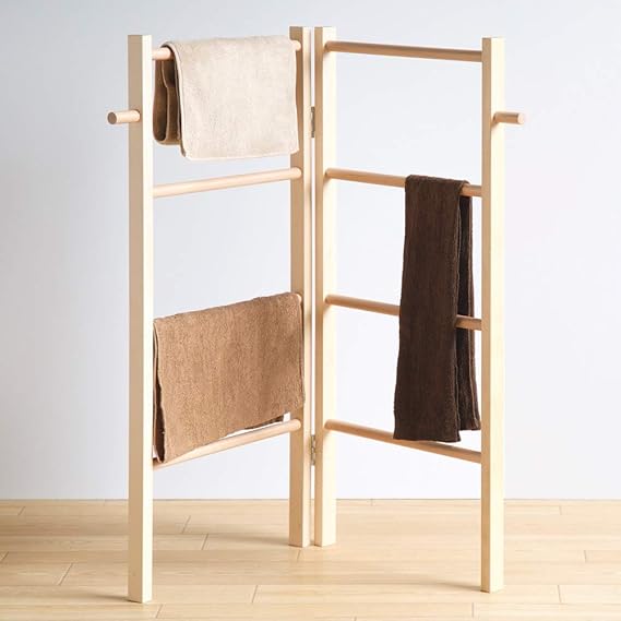 Folding Towel Hanger Rack For Corner Or As Partition By MIZA