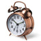 Twin Bell Table Alarm Vintage Clock In Copper & Silver By AK - 1 PC