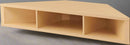 Modern TV Stand With Storage, Floating Corner Wall ,Wood Entertainment Center with Shelves By Miza