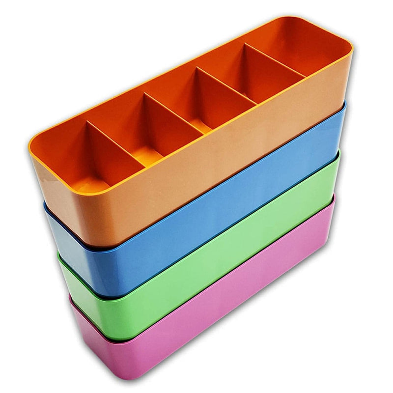 Compartments/Drawer/Shelf Organiser (For Tie, Socks, Hanky,Underwear)- Random Colour - Set of 3 PC - By AK
