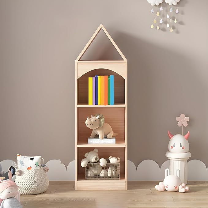 Freestanding Nordic Kids Bookshelf By Miza