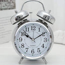 Twin Bell Table Alarm Vintage Clock In Copper & Silver By AK - 1 PC