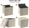 Foldable Pouff / Foot Stool / Knockdown Storage Box By AK - 1pc