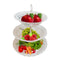 3 Layer Multipurpose Vegetable & Fruit Basket/Kitchen Storage In White By AK - 1 PC