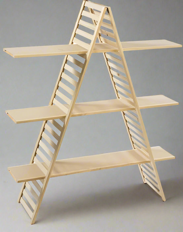 3 Tiers Wood A-Frame Shelf By Miza